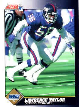 1991 Score #529 Lawrence Taylor Front