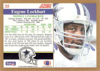 1991 Score #35 Eugene Lockhart Back
