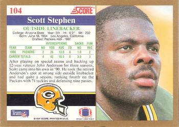 1991 Score #104 Scott Stephen Back