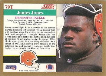 1991 Score Supplemental #79T James Jones Back