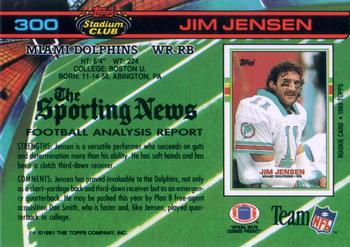 1991 Stadium Club #300 Jim Jensen Back