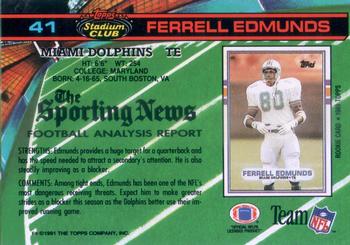 1991 Stadium Club #41 Ferrell Edmunds Back