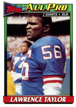 1991 Topps #16 Lawrence Taylor Front