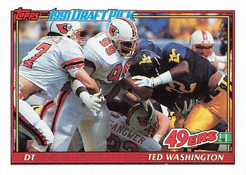 1991 Topps #60 Ted Washington Front