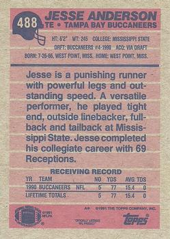 1991 Topps #488 Jesse Anderson Back