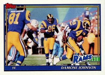 1991 Topps #527 Damone Johnson Front