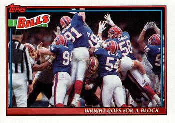 1991 Topps #629 Bills Team Leaders/Results Front