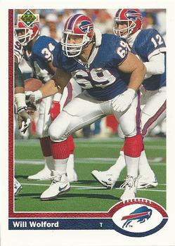 1991 Upper Deck #510 Will Wolford Front