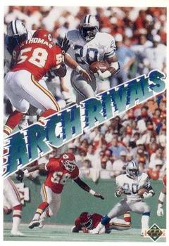 1991 Upper Deck #656 Barry Sanders / Derrick Thomas Front