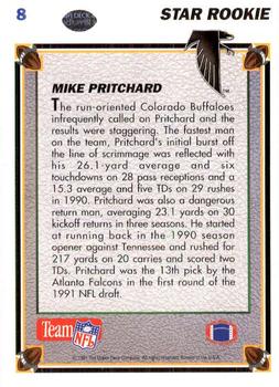 1991 Upper Deck #8 Mike Pritchard Back