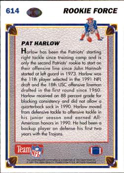 1991 Upper Deck #614 Pat Harlow Back