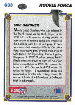 1991 Upper Deck #633 Moe Gardner Back