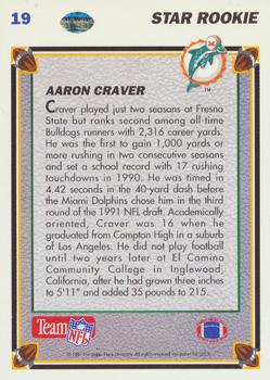 1991 Upper Deck #19 Aaron Craver Back