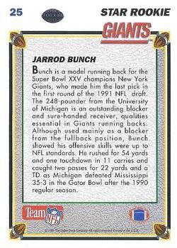 1991 Upper Deck #25 Jarrod Bunch Back