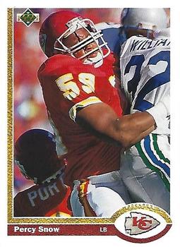 1991 Upper Deck #36 Percy Snow Front