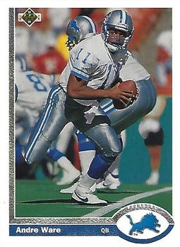 1991 Upper Deck #301 Andre Ware Front