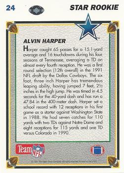 1991 Upper Deck #24 Alvin Harper Back