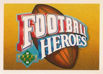 1991 Upper Deck - Football Heroes: Joe Namath #NNO Header Card Front