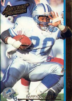 1992 Action Packed #72 Barry Sanders Front