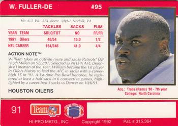 1992 Action Packed #91 William Fuller Back