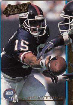 1992 Action Packed #190 Jeff Hostetler Front