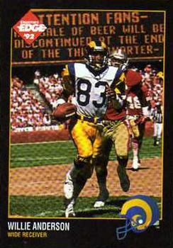 1992 Collector's Edge #85 Willie Anderson Front