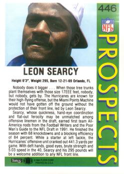 1992 Fleer #446 Leon Searcy Back