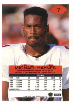 1992 Fleer #7 Michael Haynes Back