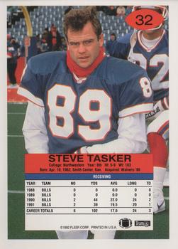 1992 Fleer #32 Steve Tasker Back