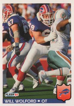 1992 Fleer #34 Will Wolford Front