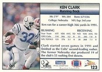 1992 Pacific #123 Ken Clark Back