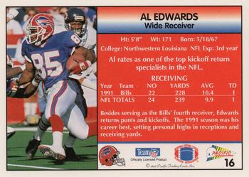 1992 Pacific #16 Al Edwards Back