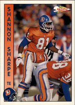 1992 Pacific #80 Shannon Sharpe Front