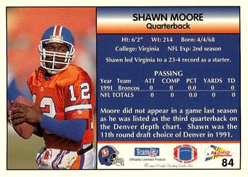 1992 Pacific #84 Shawn Moore Back