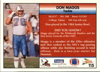 1992 Pacific #115 Don Maggs Back