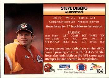 1992 Pacific #136 Steve DeBerg Back