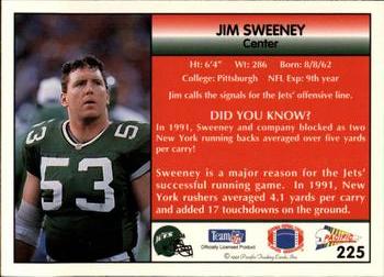 1992 Pacific #225 Jim Sweeney Back