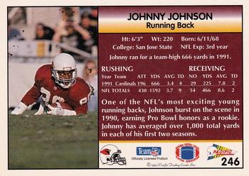 1992 Pacific #246 Johnny Johnson Back