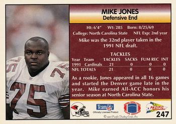 1992 Pacific #247 Mike Jones Back