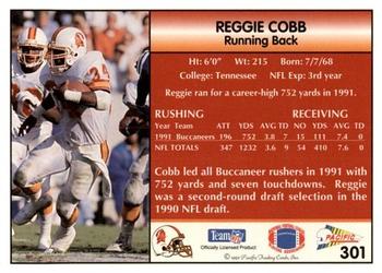 1992 Pacific #301 Reggie Cobb Back