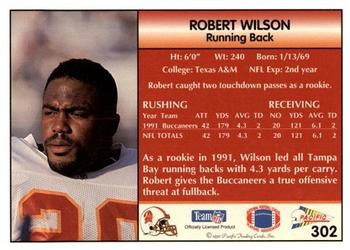 1992 Pacific #302 Robert Wilson Back