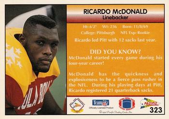 1992 Pacific #323 Ricardo McDonald Back