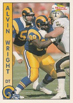 1992 Pacific #486 Alvin Wright Front