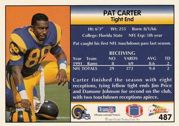 1992 Pacific #487 Pat Carter Back