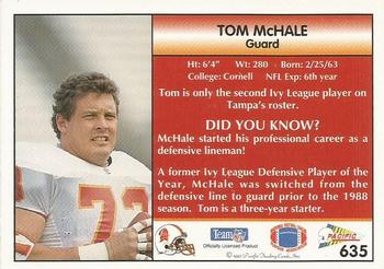 1992 Pacific #635 Tom McHale Back