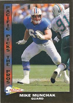 1992 Pacific - Pacific Picks the Pros Gold #24 Mike Munchak Front