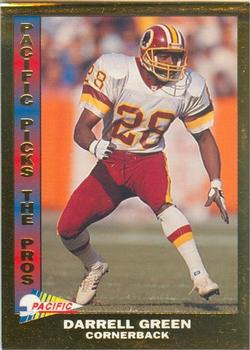 1992 Pacific - Pacific Picks the Pros Gold #4 Darrell Green Front
