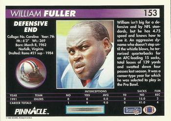 1992 Pinnacle #153 William Fuller Back