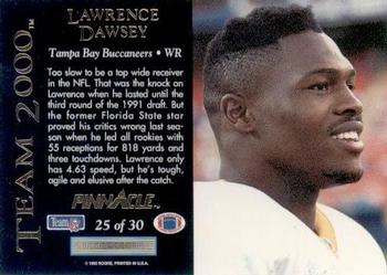 1992 Pinnacle - Team 2000 #25 Lawrence Dawsey Back