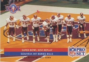 1992 Pro Set #68 Super Bowl XXVI Replay Front